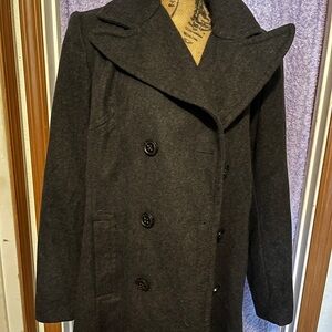 Covington Black Wool Outerwear Coat